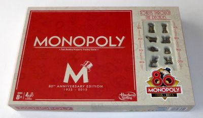 Monopoly 80th Anniversary Edition
1935-2015
Keywords: 80th;Anniversary