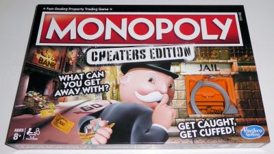 Monopoly Cheaters Edition
What can you get away with? Get Caught, Get Cuffed!
Keywords: Cheaters
